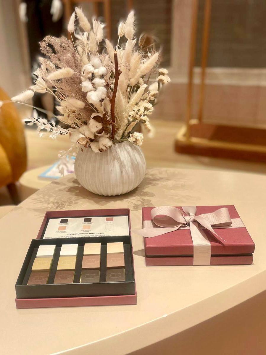 Bespoke Cholex chocolate presentation for a special occasion